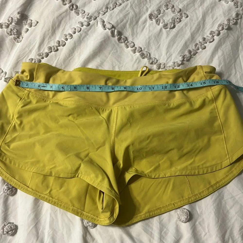 lululemon athletica Yellow Athletic Shorts